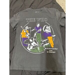 The‎ Who North American Tour Live Concert Graphic T-Shirt Band Tee